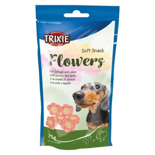 TRIXIE Flowers poslastica za pse jagnjetina i piletina 75g 0