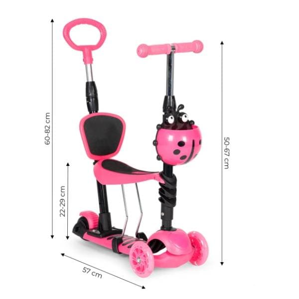 BBO trotinet 5u1 Giga pink 1