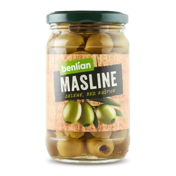 BENLIAN zelene masline bez koštice 340g 0