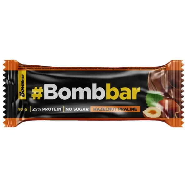 BOMBBAR bar lešnik i čokolada bez šecera 40g 0