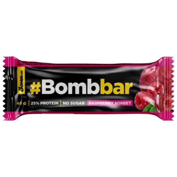 BOMBBAR bar malina čokolada bez šecera 40g 0