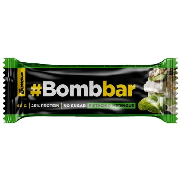 BOMBBAR bar pistaći meringue bez šećera 40g 0
