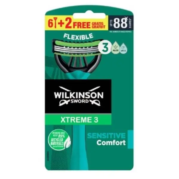 Brijač WILKINSON Xtreme3 sensitive 6+2 gratis 0