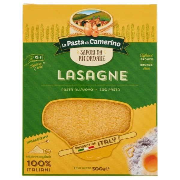 CAMERINO kore za lazanje 500g 0
