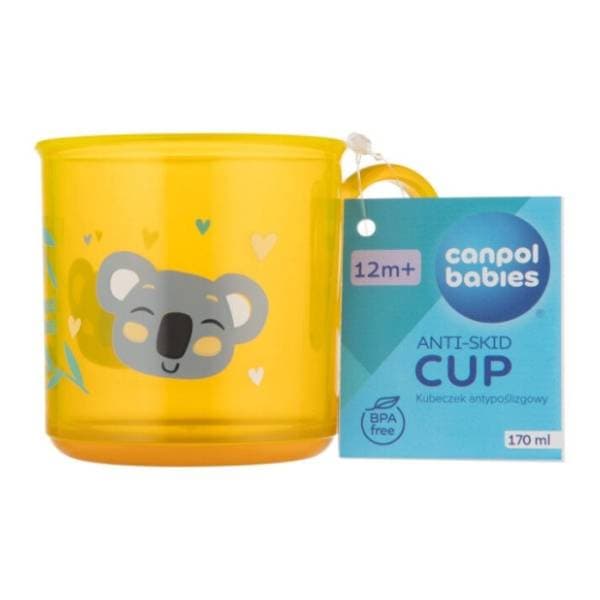 CANPOL BABIES čaša sa neklizajućim dnom 170ml žuta 0