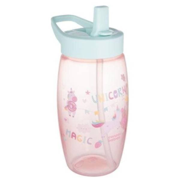 CANPOL BABIES šolja sa savitljivim kljunom Unicorns 400ml roze 0