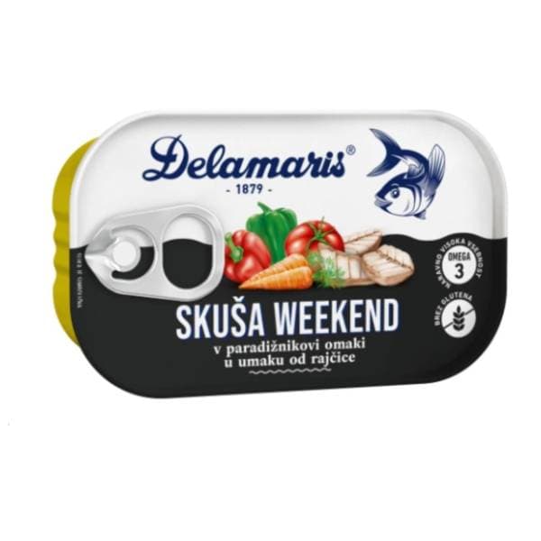 DELAMARIS Vikend skuša sa povrćem 125g 0