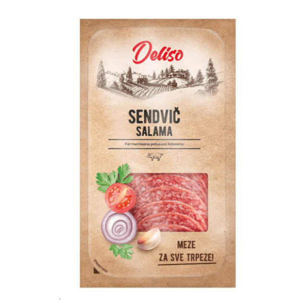 DELISO sendvič salama slajs 200g 0