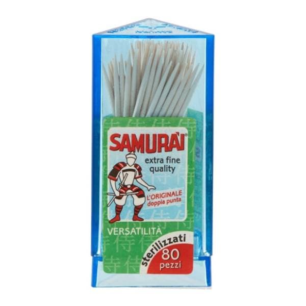 Dvostrano zašiljene čačkalice od breze SAMURAI 80kom 0