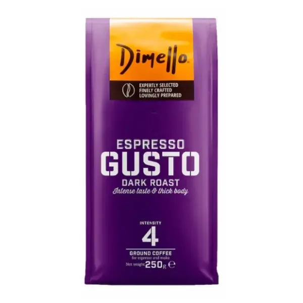 Espresso kafa DIMELLO Gusto mlevena 250g 0