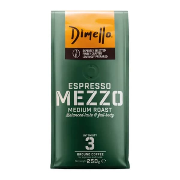Espresso kafa DIMELLO Mezzo mlevena 250g 0