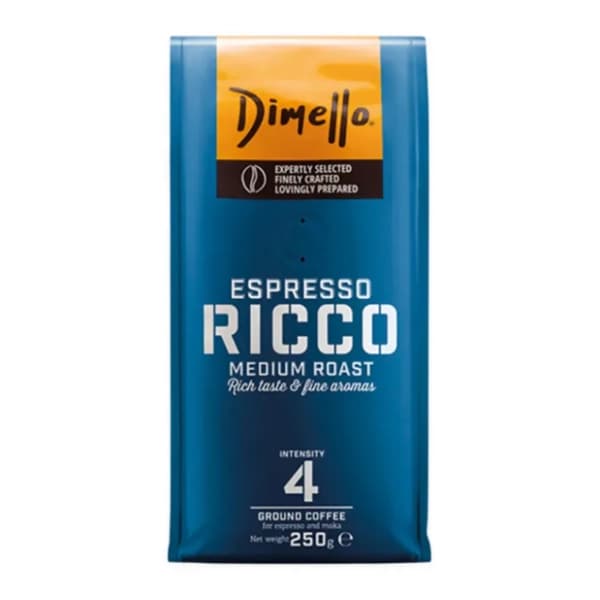 Espresso kafa DIMELLO Ricco mlevena 250g 0