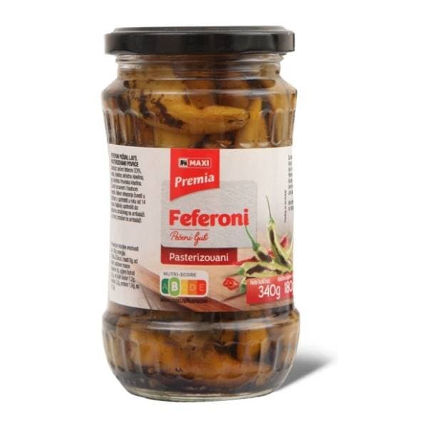 Feferone MAXI pečene pikant 340g 0