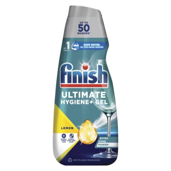 FINISH Ultimate gel za mašinsko pranje posuđa lemon 1l 0