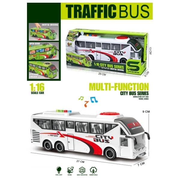 Igračka gradski autobus sa svetlom i zvukom MERX 0