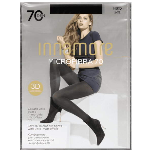INNAMORE Microfibra hulahopke 70den crne XL 5 0