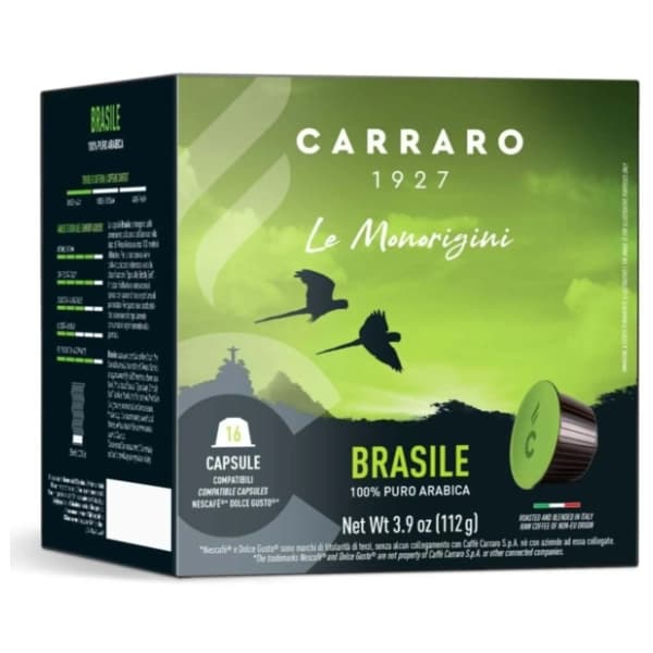 Kapsule za kafu CARRARO Brasile puro arabica 16kom 112g 0