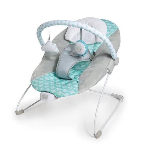 KIDS II ležaljka Ingenuity bouncity bounce sivo-mint 0