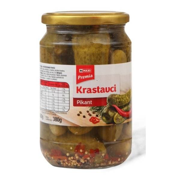 Krastavci MAXI pikant 670g 0