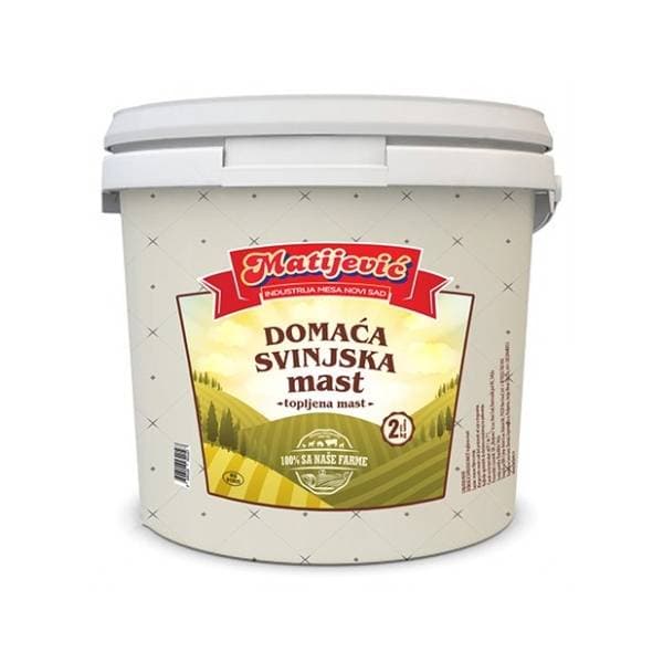 MATIJEVIĆ domaća svinjska mast kantica 2kg 0