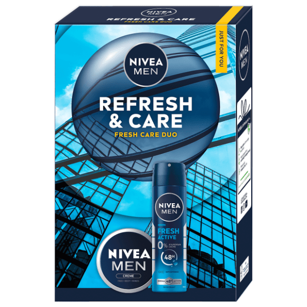 NIVEA Men set Refresh & care (dezodorans i krema) 0
