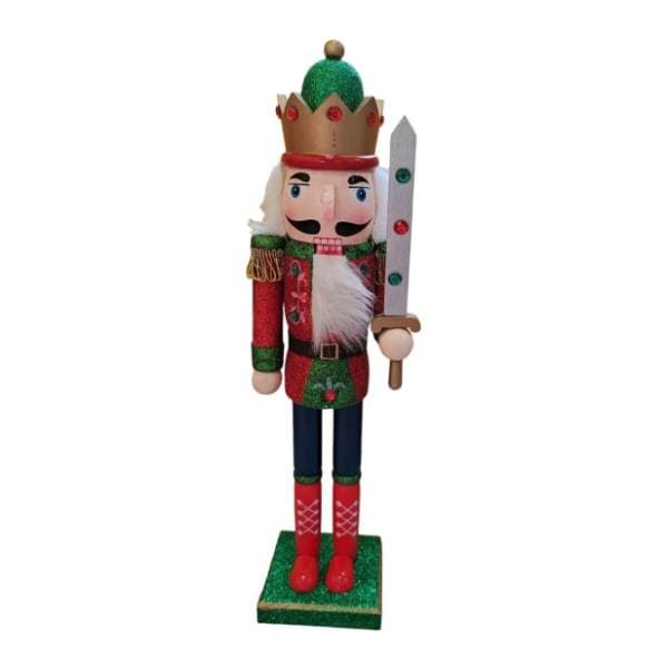 Novogodišnja figura Drveni vojnik 38cm TG3804 0