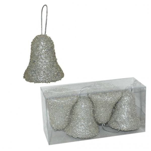 Novogodišnji ukras zvono od stiropora 7cm 51-841000 4kom 0