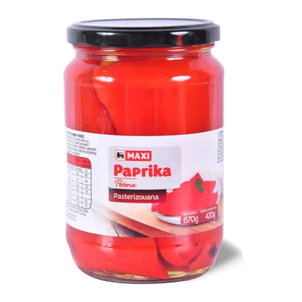 Paprike MAXI pečene 670g 0