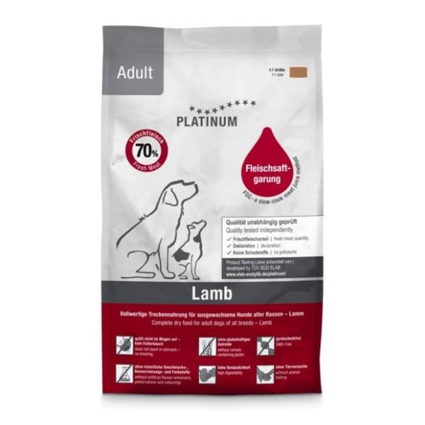 PLATINUM Adult hrana za pse jagnjetina i pirinač 1,5kg 0