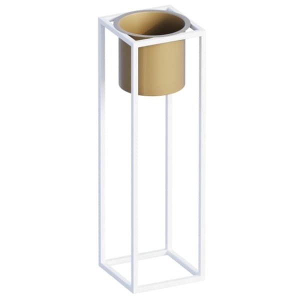 Saksija WALLXPERT Decorative pot 50cm belo-zlatna 0