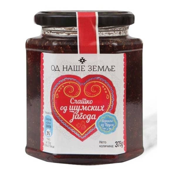 Slatko OD NAŠE ZEMLJE šumska jagoda 375g 0