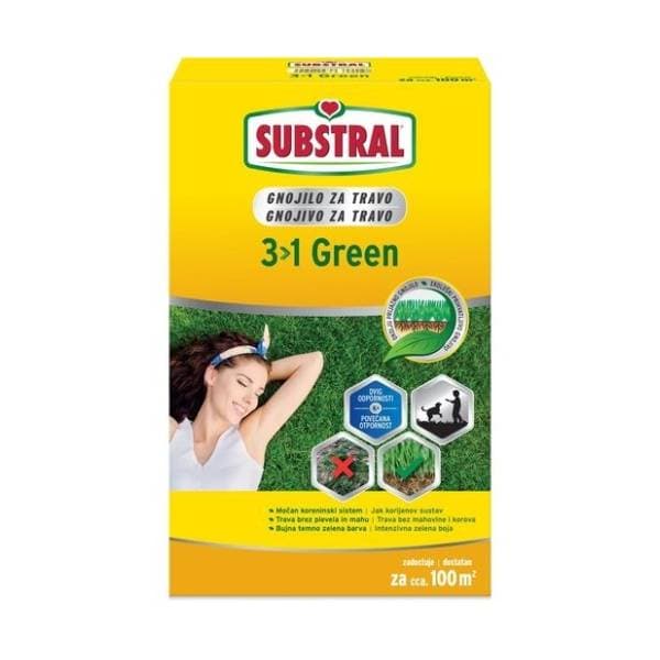 SUBSTRAL 3 u 1 green đubrivo za travu 2kg 0