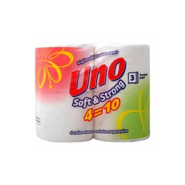 Toalet papir UNO soft & strong 3sloja 4kom 0