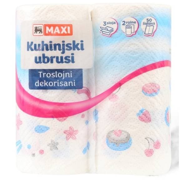 Ubrus MAXI dekorisani 3sloja 2kom 0