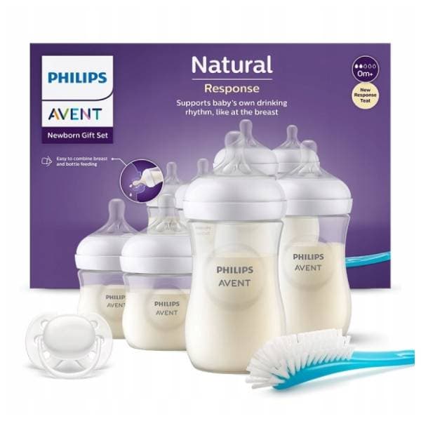 AVENT Natural Response set flašica 4kom četka i cucla 0
