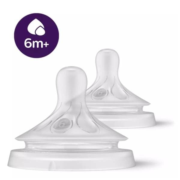 AVENT Natural Response silikonska cucla Y rez (6m+) 2kom 1
