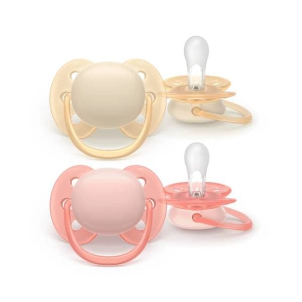 AVENT varalica Ultra Soft (0-6m) koral i žuta 2kom 0