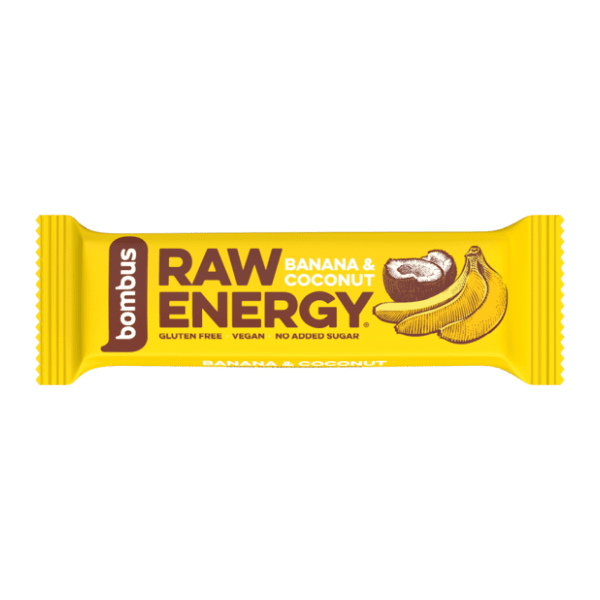 BOMBUS raw energy bar kokos i banana 50g 0