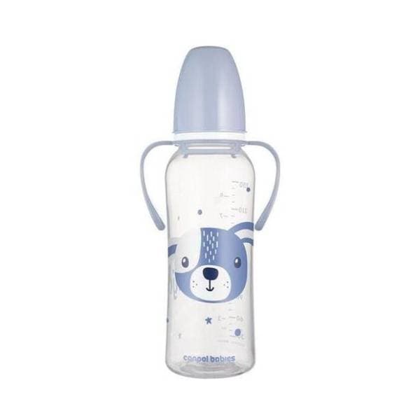 CANPOL BABIES Cute animals flašica sa ručkama 250ml plava 0