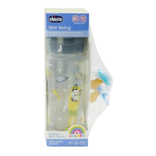 CHICCO flašica 330ml plava i PhAir laža (4m+) 0