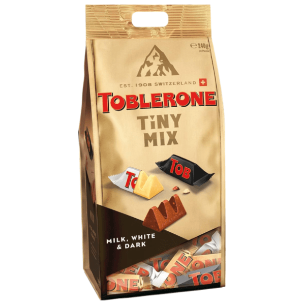 Čokoladica TOBLERONE Tiny mix black & white 240g 0