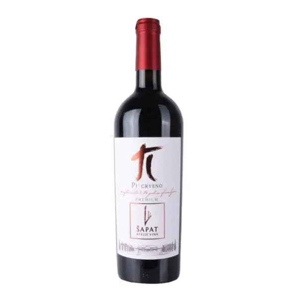 Crno vino ŠAPAT Pi crveno Premium 0,75l 0