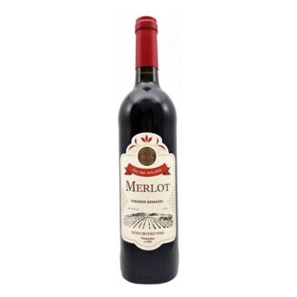 Crveno vino KOMAZEC Merlot 0,75l 0