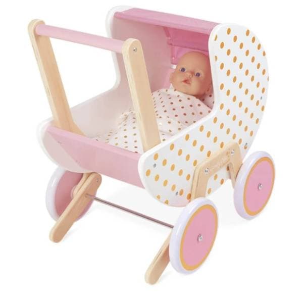Drvena kolica za lutke Candy Chic JANOD 1