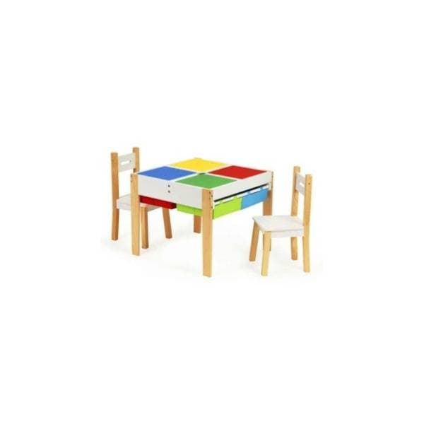 ECO TOYS dečiji set sto i dve stolice šareni 1