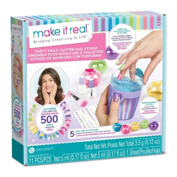 Igračka set Party nail glitter MAKE IT REAL 0