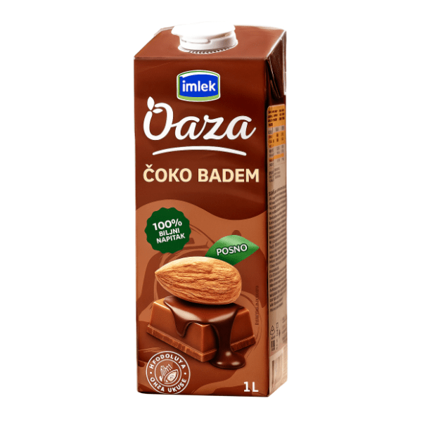 IMLEK OAZA čokoladni napitak od badema 1l 0