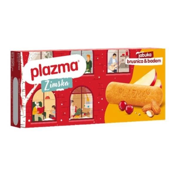 Keks PLAZMA Zimska jabuka brusnica 150g 0
