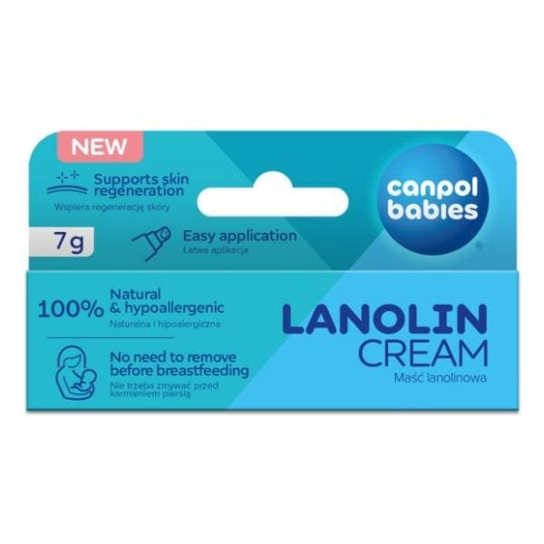 Krema za negu i zaštitu bradavica CANPOL BABIES Lanolin 7g 0