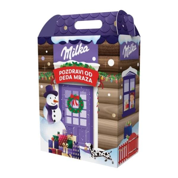 Novogodišnji paketić MILKA Xmas kućica 843,5g 0